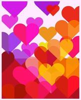 coração, amor sinal ícone ilustração em vetor fundo colorido.