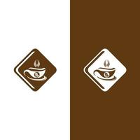 modelo de logotipo de xícara de café vetor