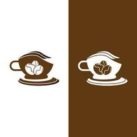 modelo de logotipo de xícara de café vetor