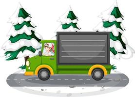 desenho simples no entregador dirigindo um caminhão