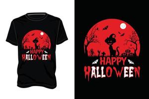 camiseta de dia das bruxas. ideia de presente de halloween, gráfico vetorial de halloween para camiseta, gráfico vetorial, feriados de halloween vetor