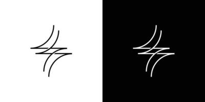 design de logotipo de iniciais de letra ss simples e moderno vetor