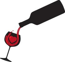 vetor de conceito de vinho bebendo