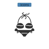 conjunto de ícones de terno. elementos do vetor de símbolo de pacote de terno para web infográfico