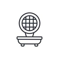 waffle maker ícones símbolo elementos vetoriais para infográfico web vetor