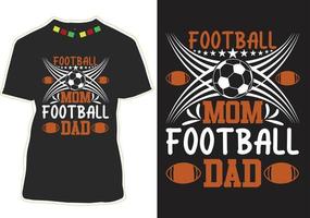 design de camiseta de citações de futebol vetor