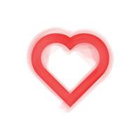 amor, coração, botão de ícone. design vetorial adequado para site, aplicativos etc. vetor