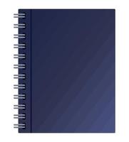 caderno azul vetor