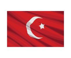 bandeira turquia acenando vetor