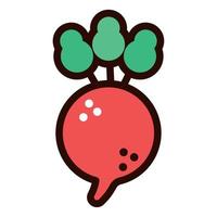 ícone de doodle de frutas cereja vetor