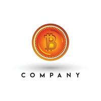 logotipo de moeda de bits, logotipo de criptomoeda, logotipo de troca de bitcoin, dinheiro digital, modelo de logotipo de letra b vetor