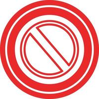 ícone circular de parada genérica vetor