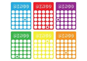 Cartão clássico de bingo vetor