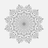 padrão de mandala de luxo ornamental em um fundo transparente, para colorir para impressão. vetor