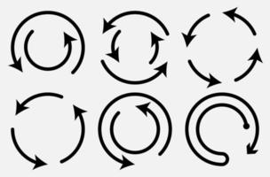 setas grandes conjunto de ícones pretos. ícone de seta. coleção de vetores de seta. flecha. cursor. setas simples e modernas. ilustração vetorial