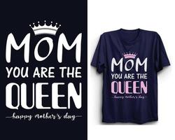 arquivo vetorial de design de camiseta do dia das mães, feliz dia das mães, dia das mães. vetor