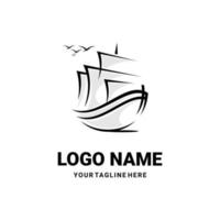 vetor do logotipo do navio