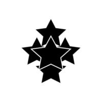 série de vetores estelares, o vetor da estrela é preto. ótimo para decorações, ícones, símbolos.