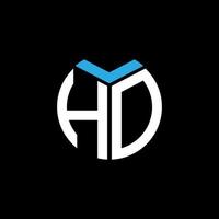 conceito de logotipo de carta de círculo criativo hd. design de letra hd. vetor