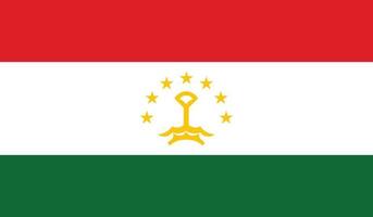 ilustração em vetor de bandeira do tadjiquistão.