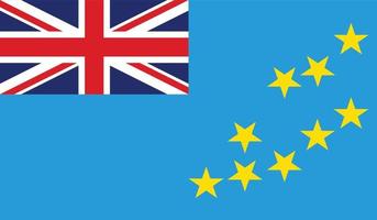 ilustração em vetor de bandeira de tuvalu.