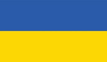 ilustração em vetor de bandeira da ucrânia.