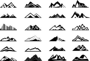 montanhas de coleção vetor