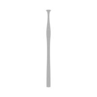 sinal de metal de equipamento de vetor de cinzel de osso médico. ícone profissional de ferramenta de lâmina
