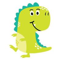 vetor de desenho animado de desenho de tiranossauro de dinossauro fofo