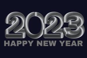 appy ano novo 2023 modelo de design de cartão de férias de inverno. final de 2022 e início de 2023. o conceito do início do novo ano. a página do calendário vira e o novo ano começa vetor