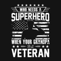 veterano não me agradeça agradeça ao meu irmão que nunca volta - bandeira americana, veterano, armas, criar, soldado - design vetorial de camiseta vetor