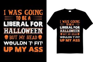 arquivo eps de design de camiseta de halloween vetor