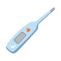 o termômetro é azul e mede a temperatura ou temperatura, bem como as mudanças nas ilustrações vetoriais de temperatura vetor