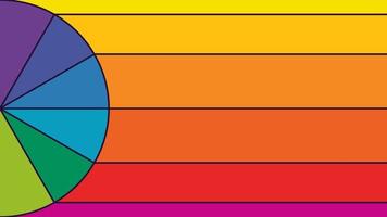 banner com roda de cores. paleta de cores criativa. vetor