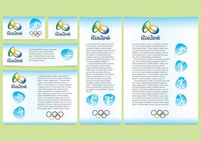 Blue River Olympic Design Vectors