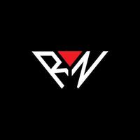 design criativo do logotipo da carta rn com gráfico vetorial, logotipo simples e moderno do rn. vetor