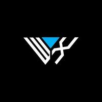 design criativo do logotipo da letra wx com gráfico vetorial, logotipo simples e moderno wx. vetor