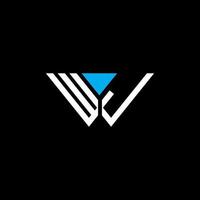 wj letter logo design criativo com gráfico vetorial, wj logotipo simples e moderno. vetor