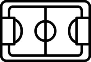 ícone de linha de campo de futebol vetor