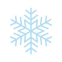 ícone de floco de neve, símbolo de neve vetorial isolado no fundo branco vetor