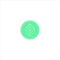 folha verde abstrata e design de vetor de ícone de logotipo de folhas. design de paisagem, jardim, planta, natureza, saúde e ecologia vector logo ilustração.