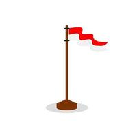 bandeira da indonésia, vetor de fita da bandeira da indonésia, bandeiras vermelhas e brancas da indonésia