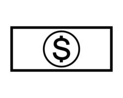 ilustração vetorial de notas de dólar vetor