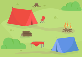 Vector de acampamento gratuito