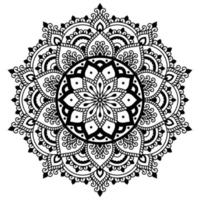 padrão floral mandala mínimo, relaxe o fundo da página para colorir. vetor