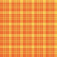 padrão sem costura em lindas cores laranja e amarelas para xadrez, tecido, têxtil, roupas, toalha de mesa e outras coisas. imagem vetorial. vetor