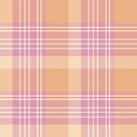 padrão sem costura em ótimas cores rosa e laranja claro para xadrez, tecido, têxtil, roupas, toalha de mesa e outras coisas. imagem vetorial. vetor
