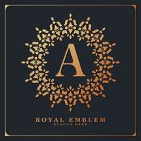 logotipo ornamental de luxo vetor