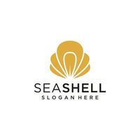 inspiração de conjunto de logotipo e cartão de visita shell vetor