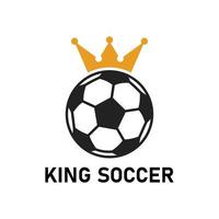 logotipo do futebol rei vetor